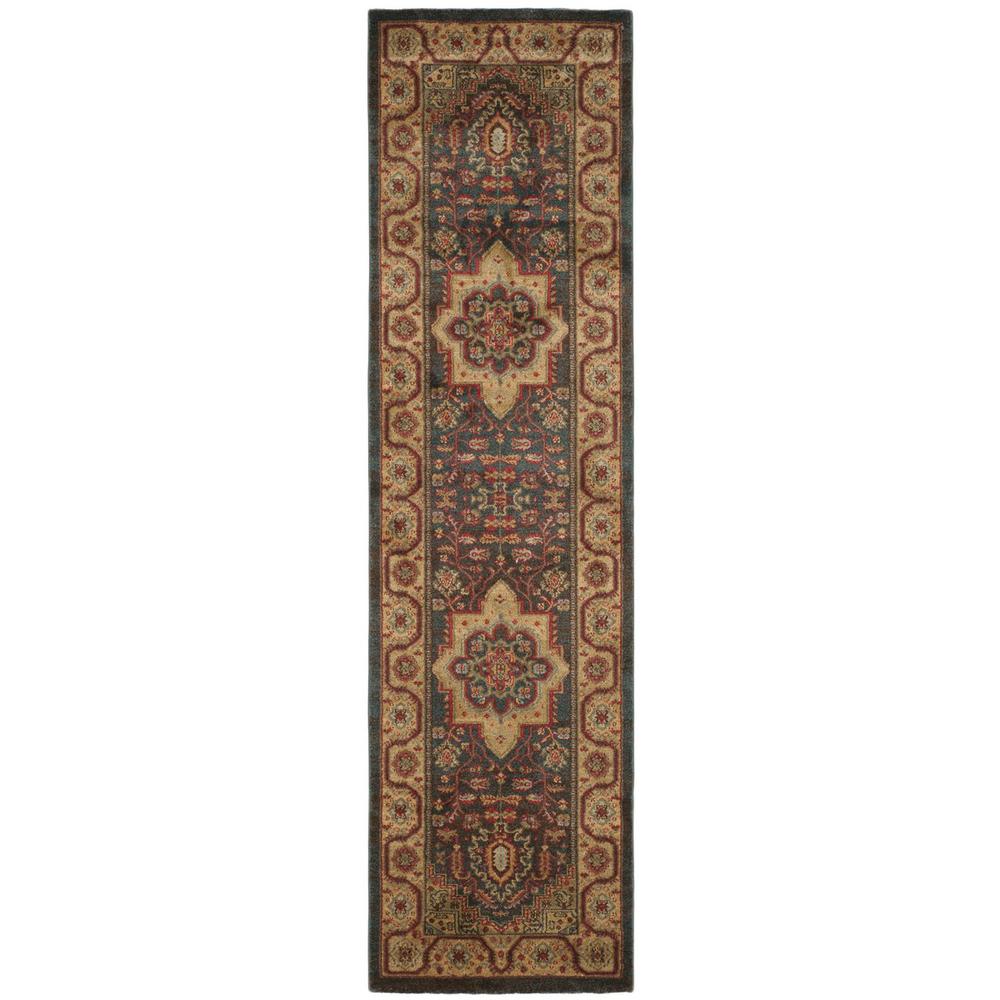 MAHAL, NAVY / NATURAL, 2'-2" X 8', Area Rug, MAH656E-28. Picture 1