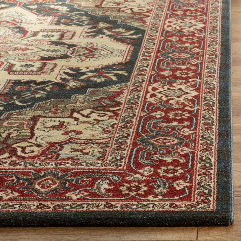 MAHAL, NAVY / RED, 2'-2" X 8', Area Rug, MAH678C-28. Picture 1