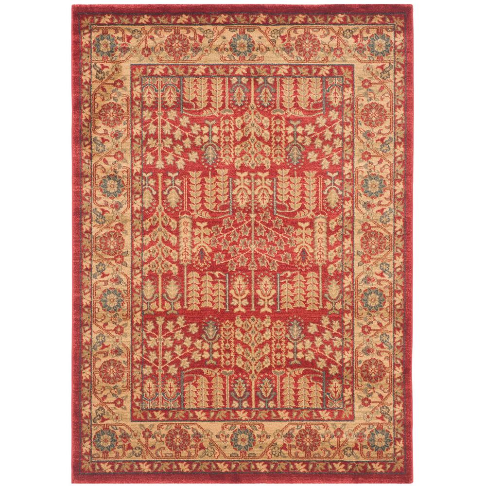MAHAL, RED / NATURAL, 10' X 14', Area Rug, MAH697A-10. Picture 1