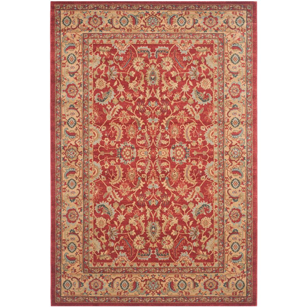 MAHAL, RED / NATURAL, 5'-1" X 7'-7", Area Rug, MAH699A-5. Picture 1