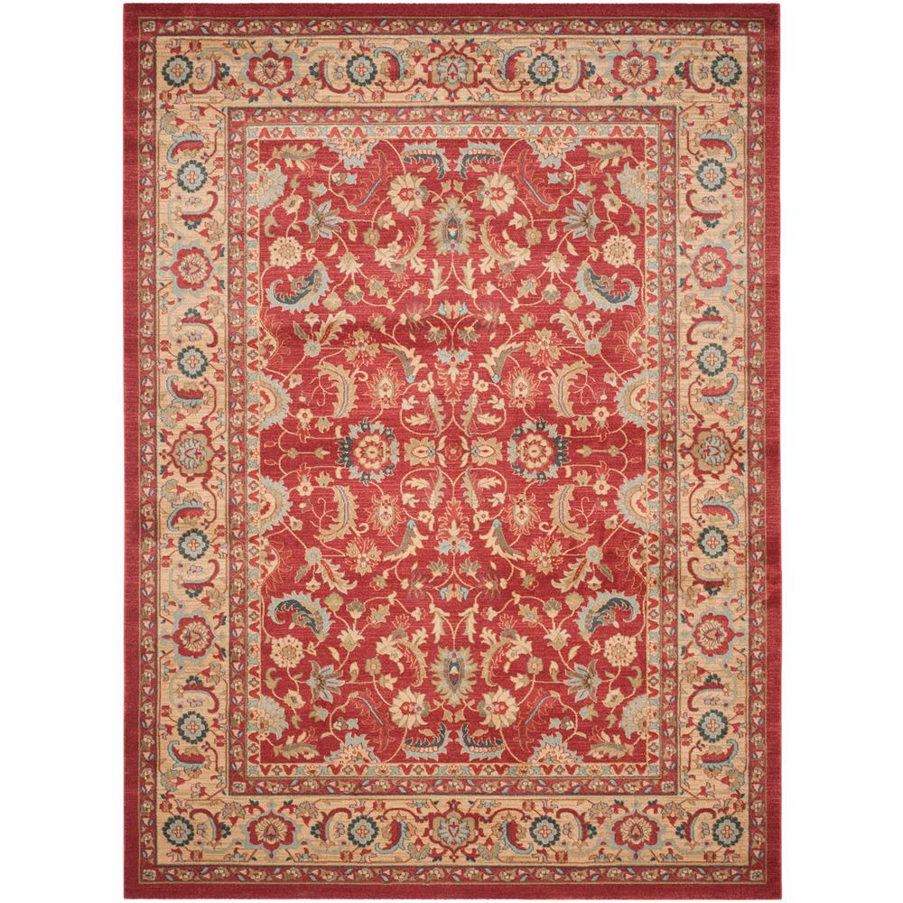 MAHAL, RED / NATURAL, 11' X 16' RECTANGLE, Area Rug, MAH699A-1116. Picture 1