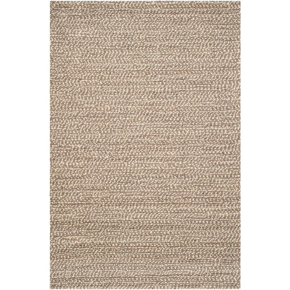 MANHATTAN, GREY / BROWN, 6' X 9', Area Rug. Picture 1