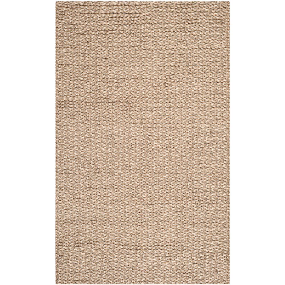 MANHATTAN, BEIGE / BROWN, 5' X 8', Area Rug. Picture 1