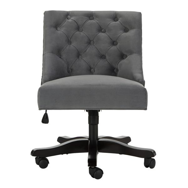 SOHO TUFTED VELVET SWIVEL DESK CHAIR, MCR1030B. Picture 1