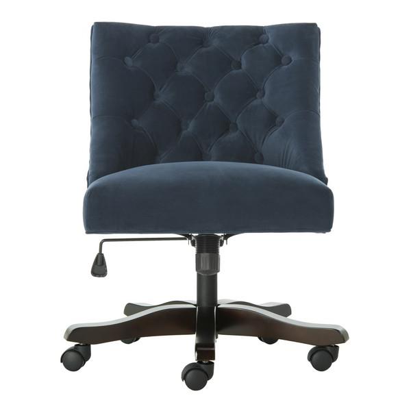 SOHO TUFTED VELVET SWIVEL DESK CHAIR, MCR1030C. Picture 1