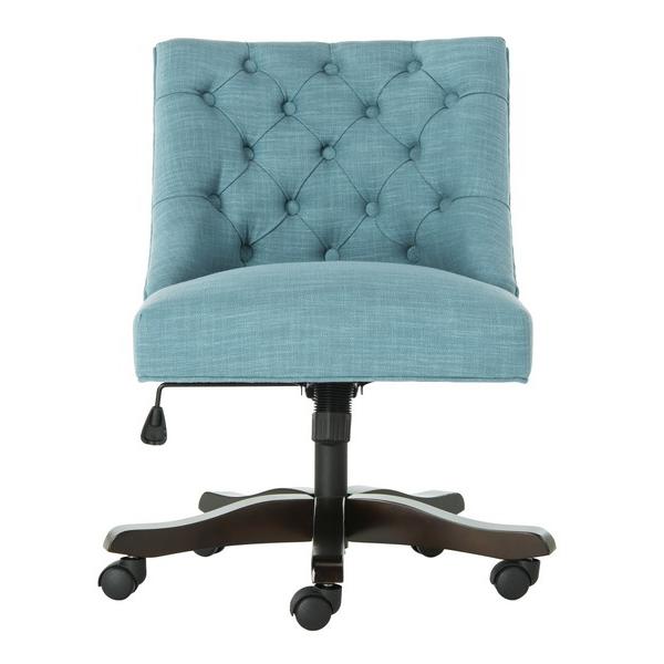 SOHO TUFTED LINEN SWIVEL DESK CHAIR, MCR1030E. Picture 1