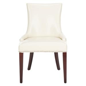BECCA 19''H CREAM LEATHER - SILVER NAIL HEADS. Picture 1