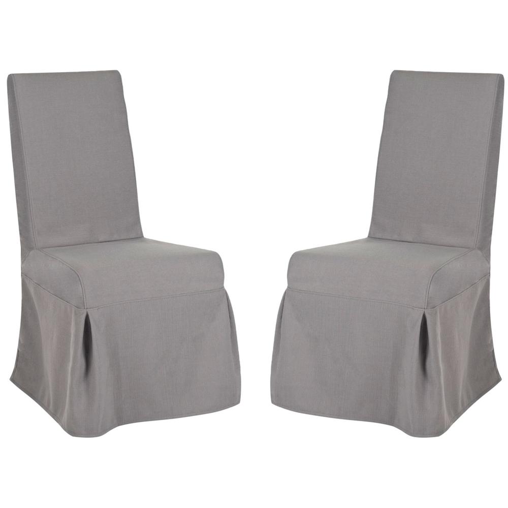 ADRIANNA 19''H LINEN SLIPCOVER CHAIR (SET OF 2), MCR4521B-SET2. Picture 1