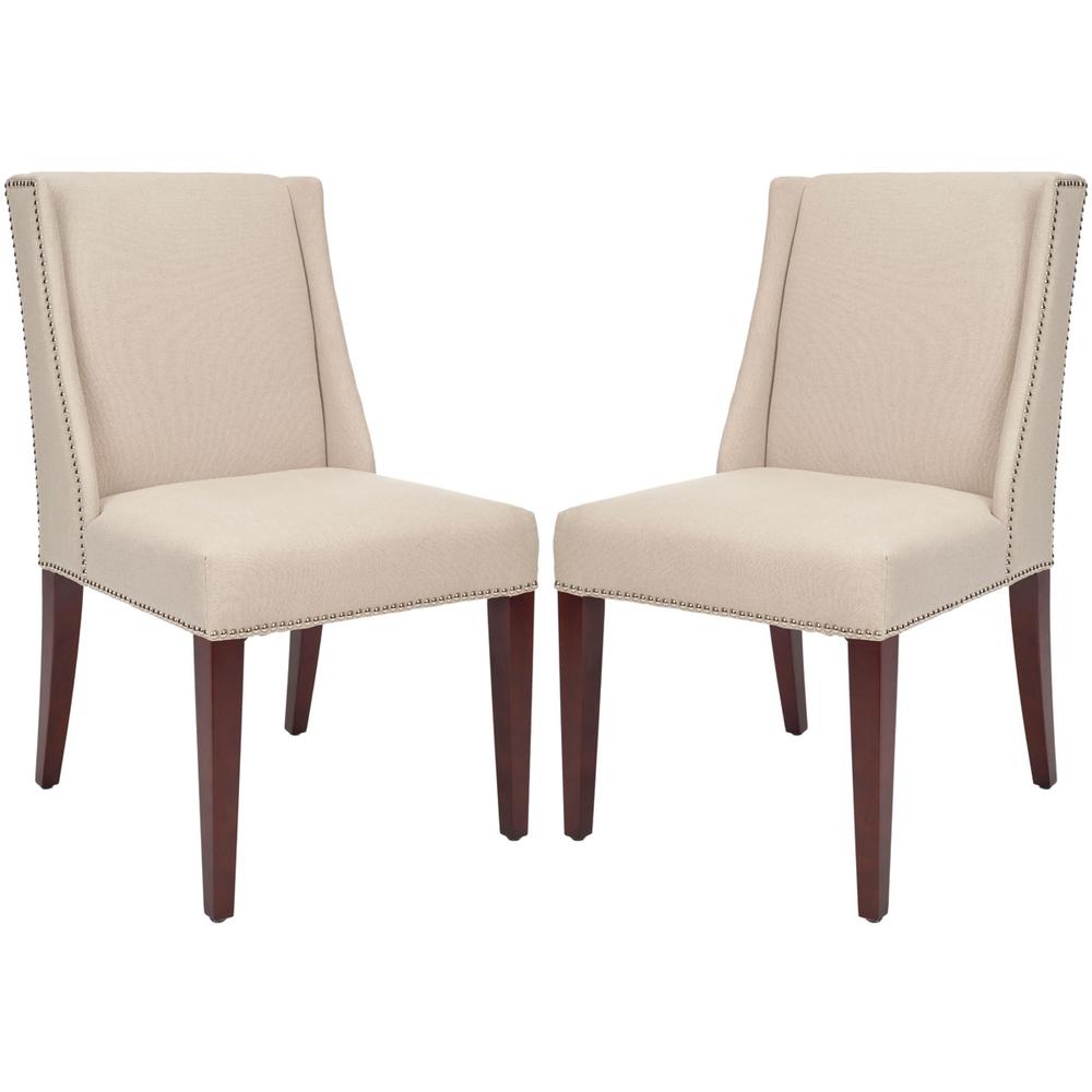 RACHEL 21''H ARM CHAIR - SILVER NAIL HEAD. Picture 1