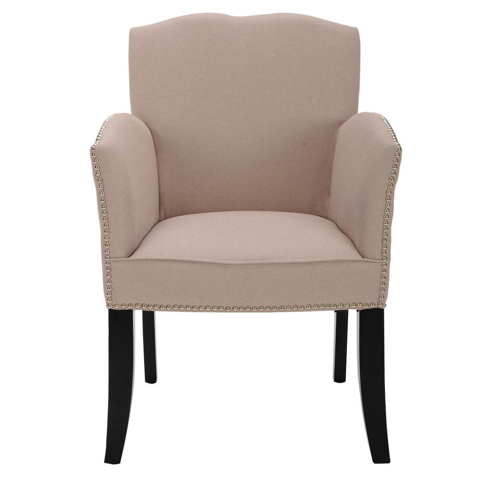 RACHEL ARM CHAIR W/ SILVER NAIL HEAD. Picture 1