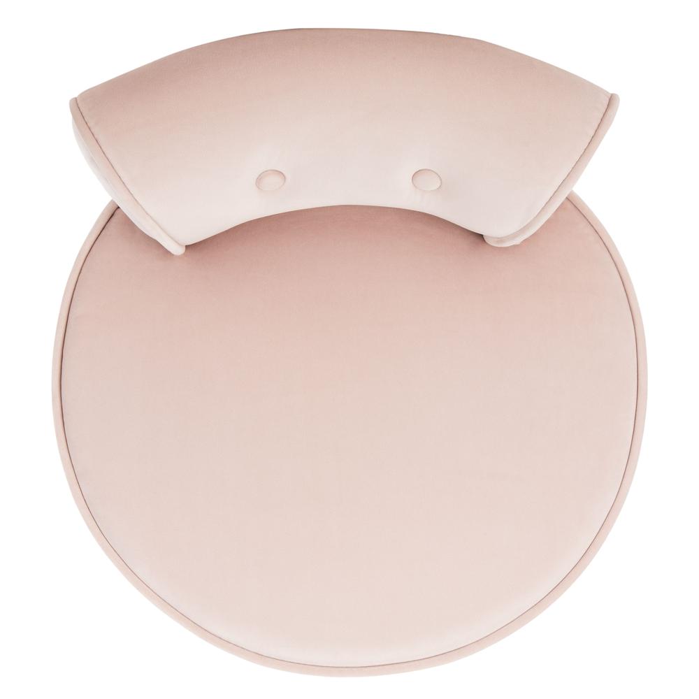 Georgia Vanity Stool, Blush Pink/Espresso. Picture 11