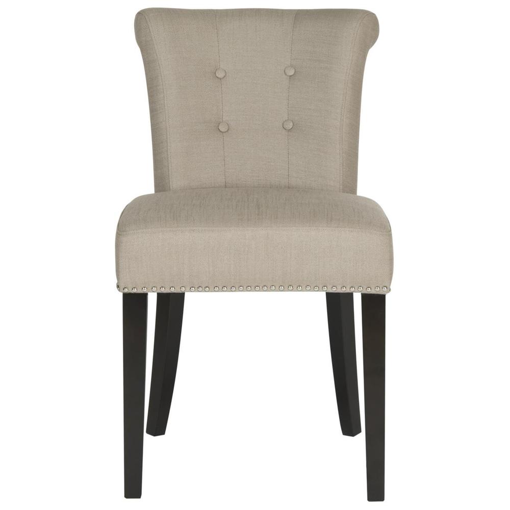 SINCLAIR 21''H  RING CHAIR (SET OF 2)  - SILVER NAIL HEADS, MCR4705D-SET2. Picture 1