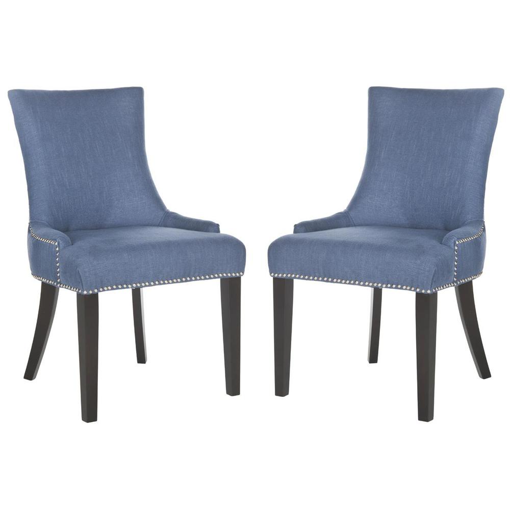 LESTER 19''H DINING CHAIR - SILVER NAIL HEADS, MCR4709AE-SET2. Picture 1