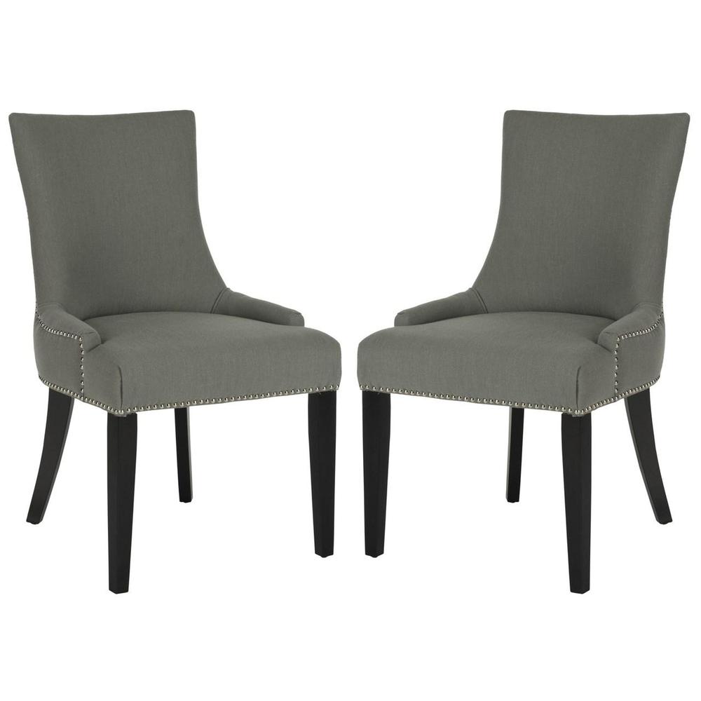 LESTER 19''H DINING CHAIR - SILVER NAIL HEADS, MCR4709C-SET2. Picture 1