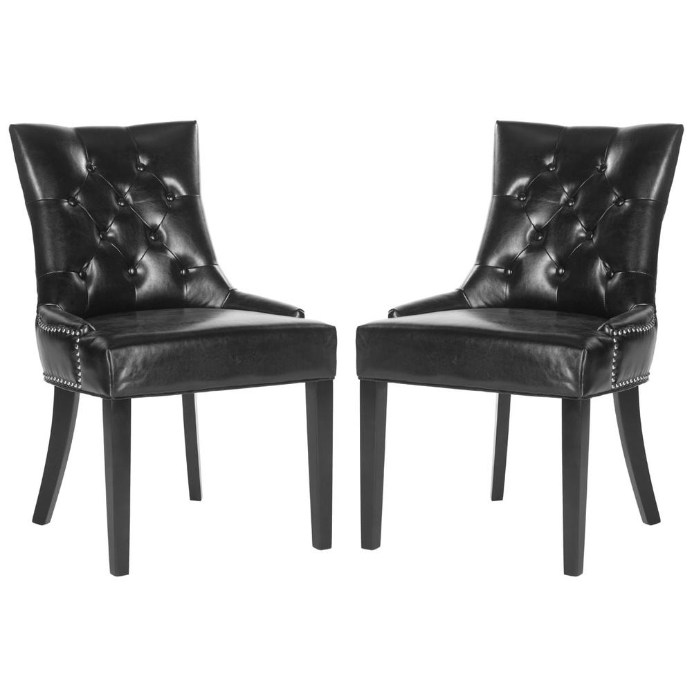 HARLOW 19''H  TUFTED RING CHAIR (SET OF 2) - SILVER NAIL HEADS, MCR4716C-SET2. Picture 1