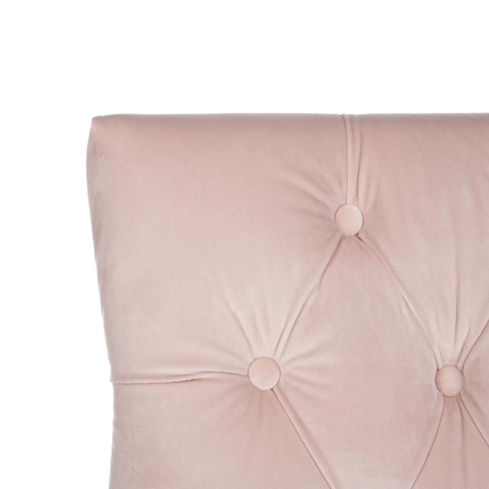 Harlow 19''H  Tufted Ring Chair (Set Of 2) - Silver Nail Heads , Blush Pink/Espresso. Picture 4