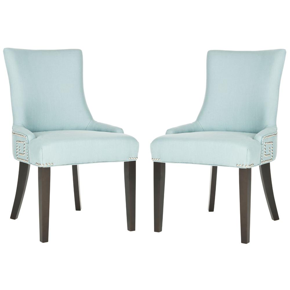 GRETCHEN 20''H SIDE CHAIR (SET OF 2) - SILVER NAIL HEADS, MCR4718B-SET2. Picture 1