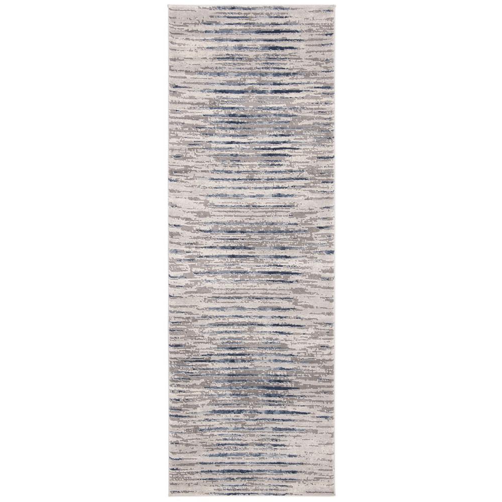 MEADOW 100, GREY / LIGHT GREY, 2'-7" X 8', Area Rug. Picture 1