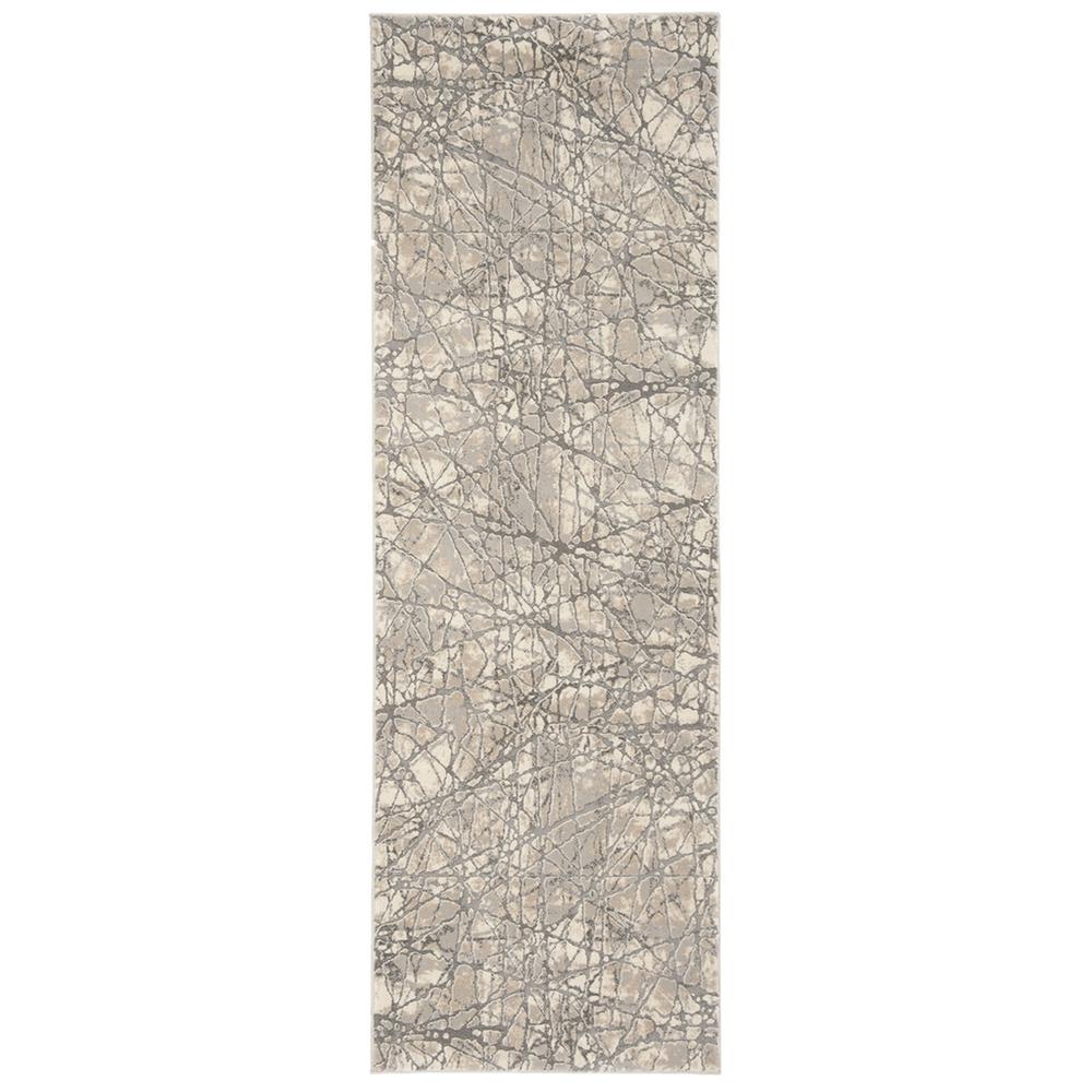 MEADOW, BEIGE / GREY, 2'-7" X 8', Area Rug. Picture 1