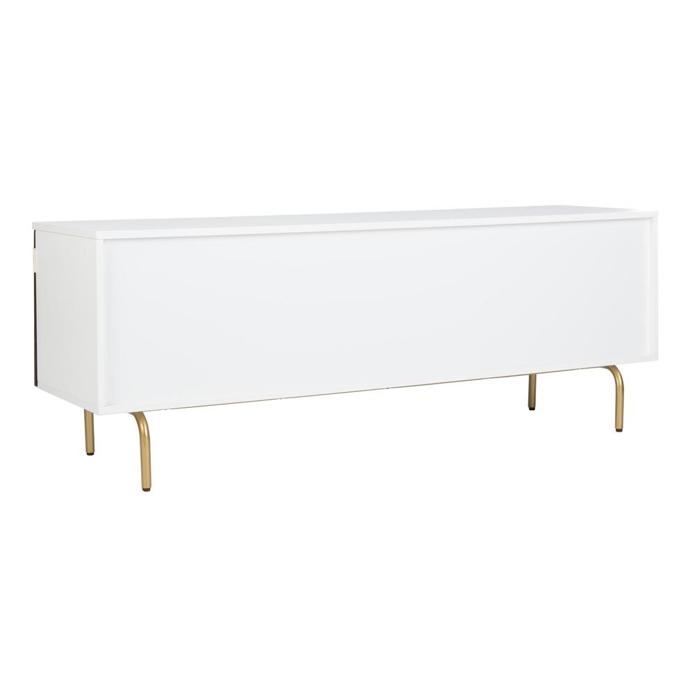 Genevieve Tv Stand, Walnut/White/Gold. Picture 3