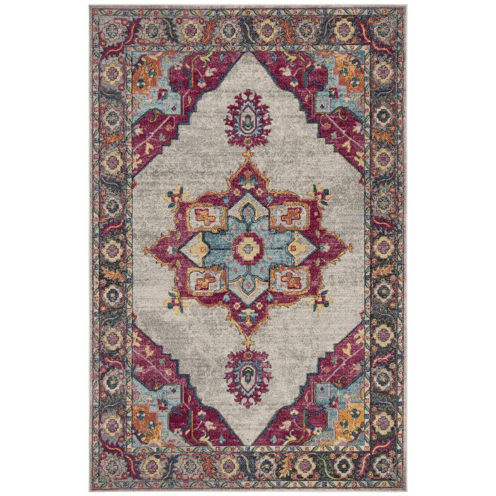 MERLOT 100, CREAM / MULTI, 5'-1" X 7'-6", Area Rug, MER108A-5. Picture 1