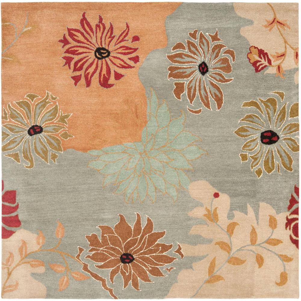 METRO, MULTI, 7' X 7' Square, Area Rug. Picture 1