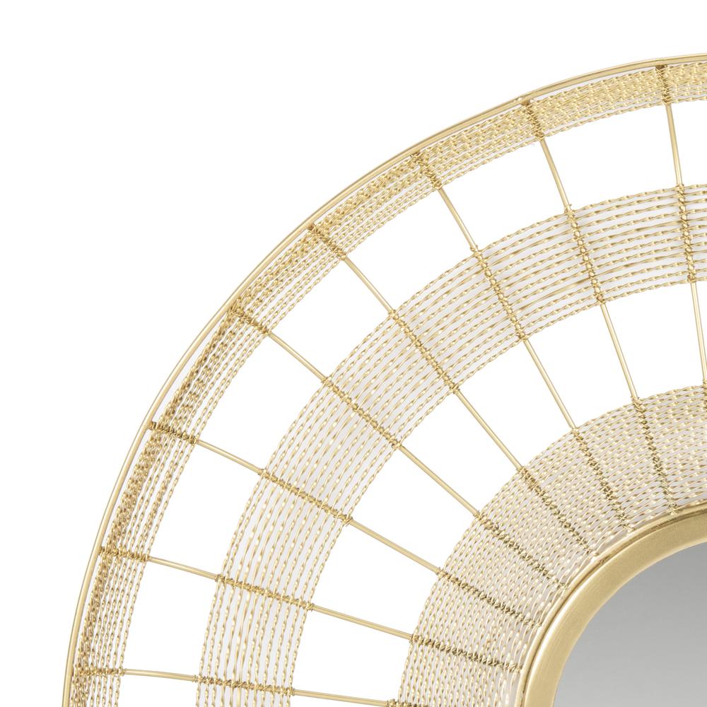 Acton Mirror, Shiny Brass Finish. Picture 2