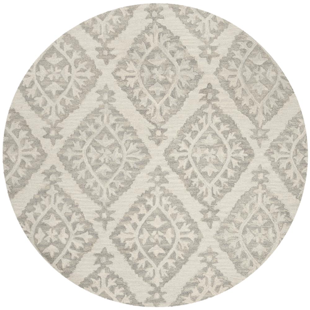 MICRO-LOOP, LIGHT GREY, 5' X 5' Round, Area Rug. Picture 1