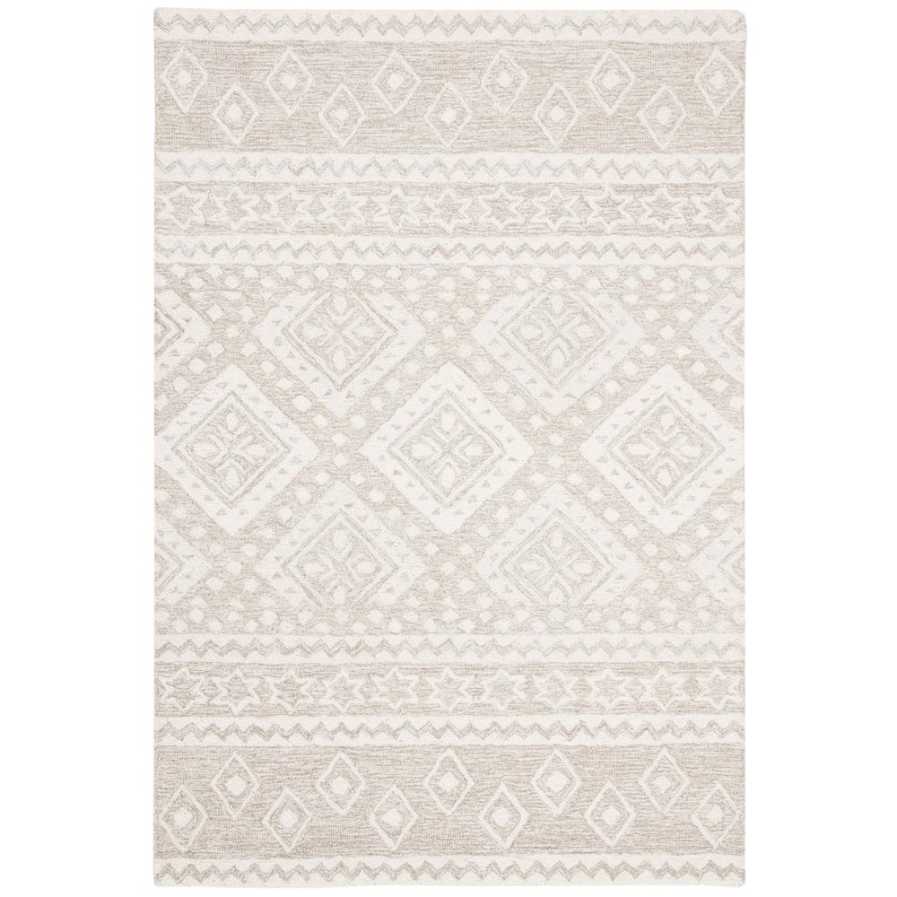 MICRO-LOOP, BEIGE / IVORY, 4' X 6', Area Rug. Picture 1