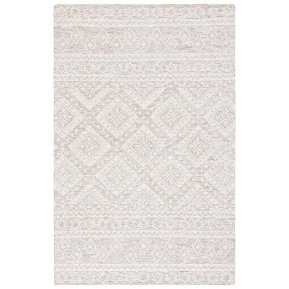 MICRO-LOOP, BEIGE / IVORY, 5' X 8', Area Rug. Picture 1