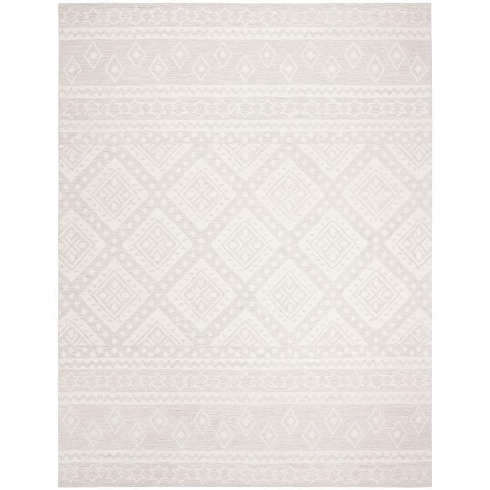 MICRO-LOOP, GREY / IVORY, 8' X 10', Area Rug, MLP501G-8. Picture 1