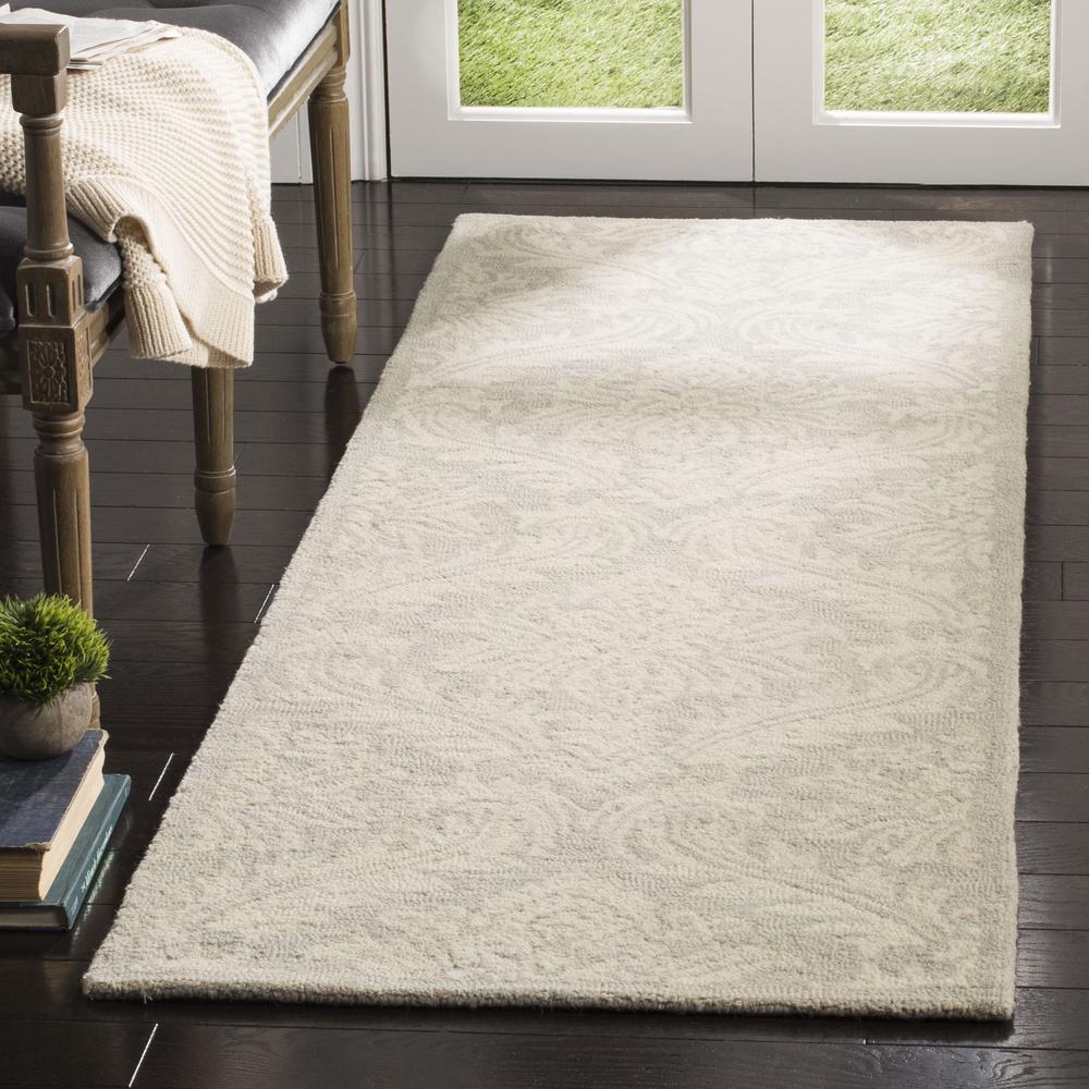 MICRO-LOOP, SILVER, 2'-3" X 7', Area Rug. Picture 3