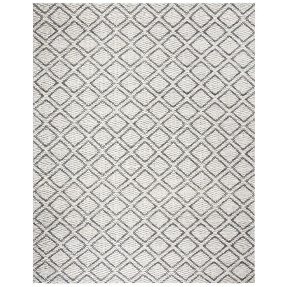 MICRO-LOOP, SILVER / DARK GREY, 8' X 10', Area Rug. Picture 1