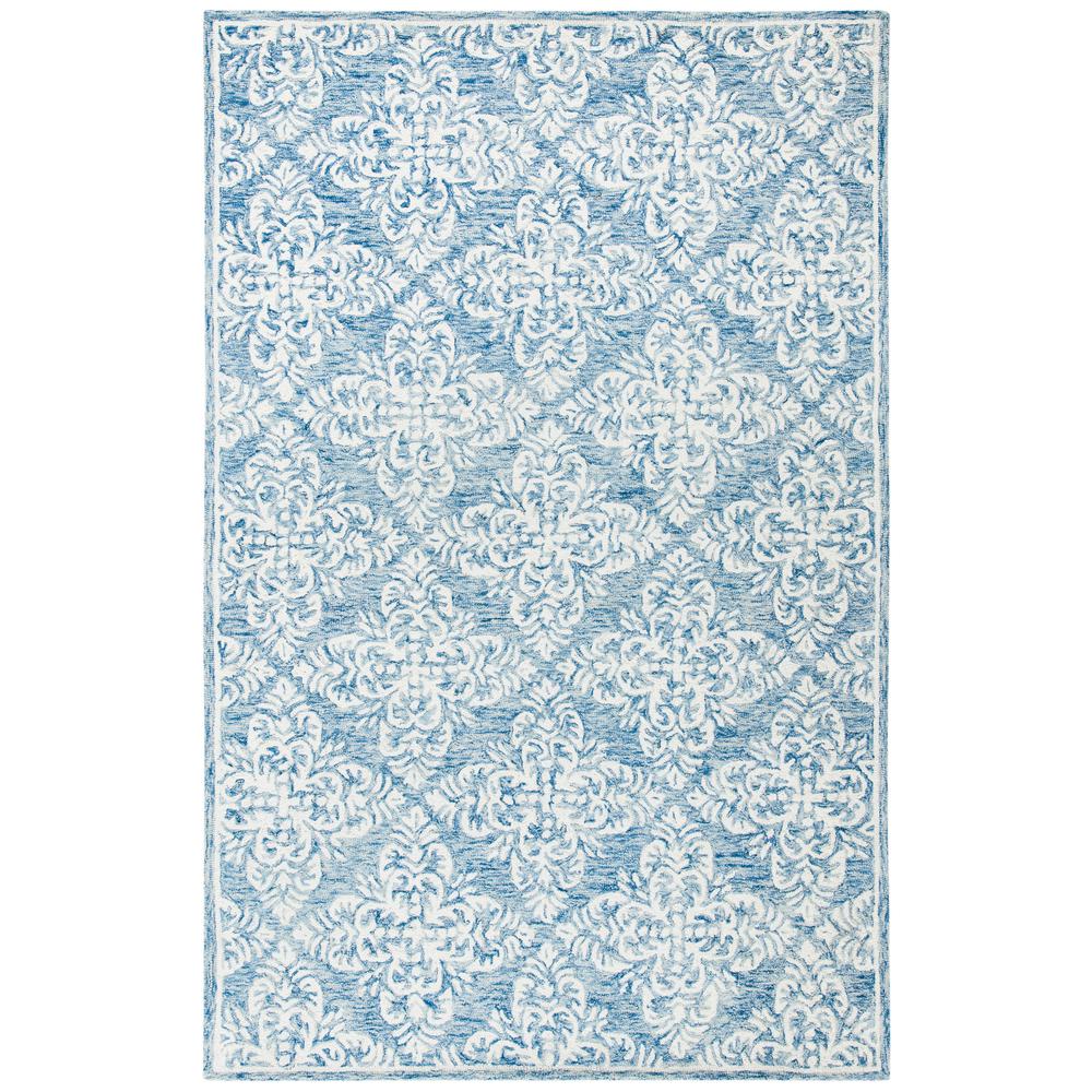 MICRO-LOOP, BLUE / IVORY, 5' X 8', Area Rug, MLP515M-5. Picture 1