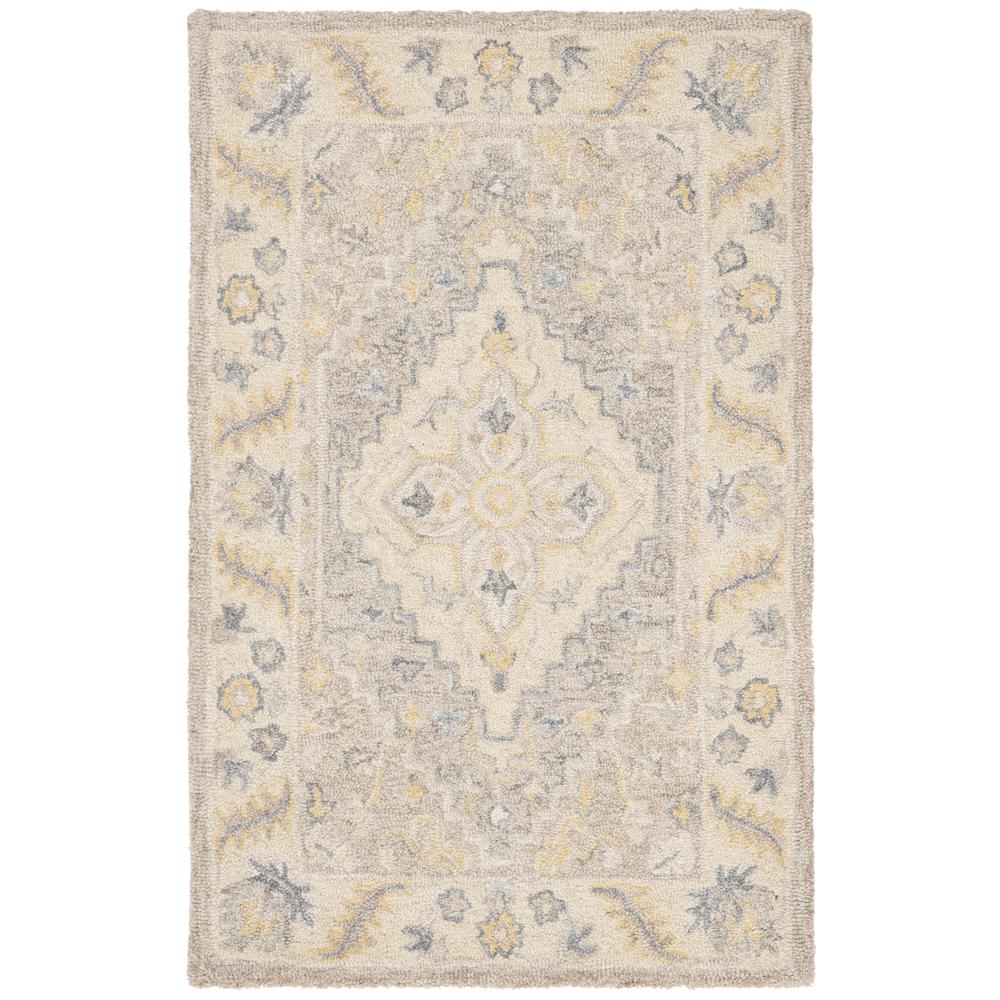 MICRO-LOOP, BEIGE / GREY, 2'-6" X 4', Area Rug. Picture 1