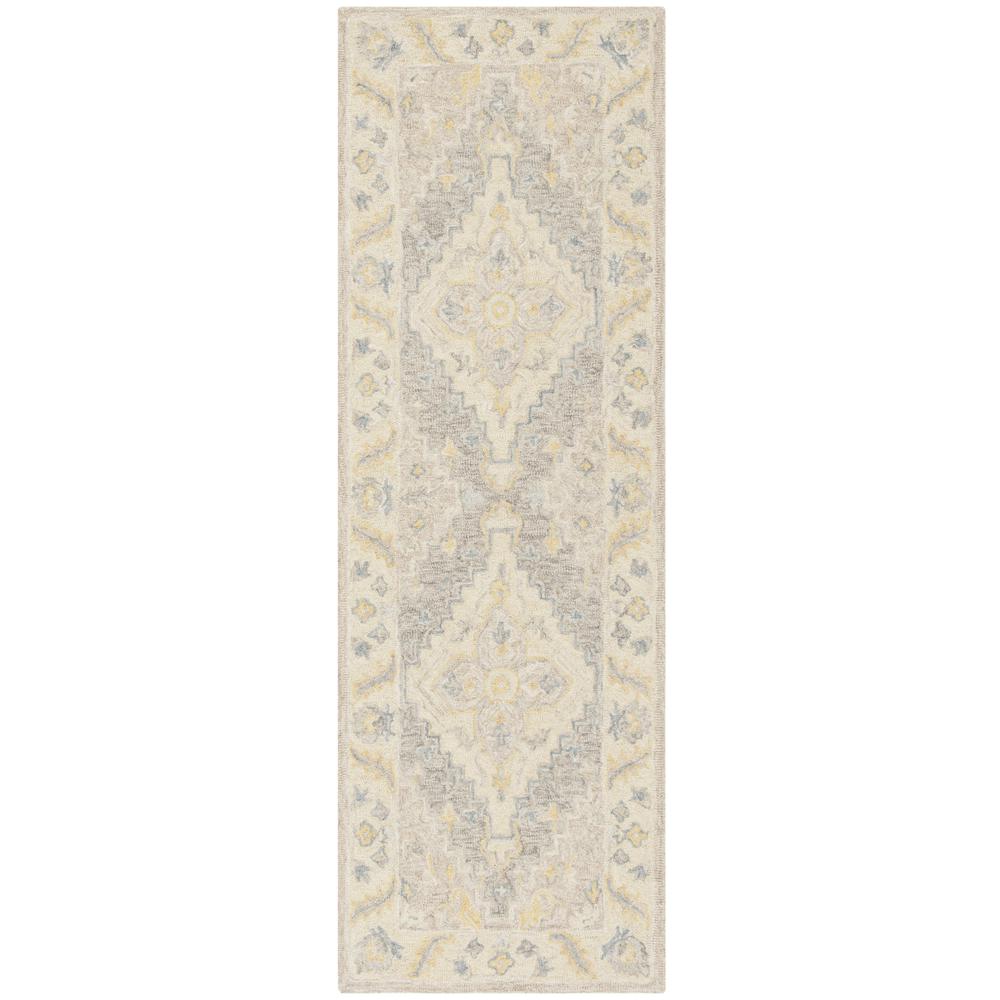 MICRO-LOOP, BEIGE / GREY, 2'-3" X 7', Area Rug. Picture 1