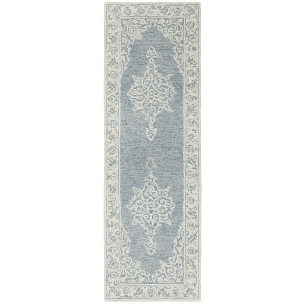 MICRO-LOOP, BLUE / LIGHT BLUE, 2'-3" X 7', Area Rug. Picture 1