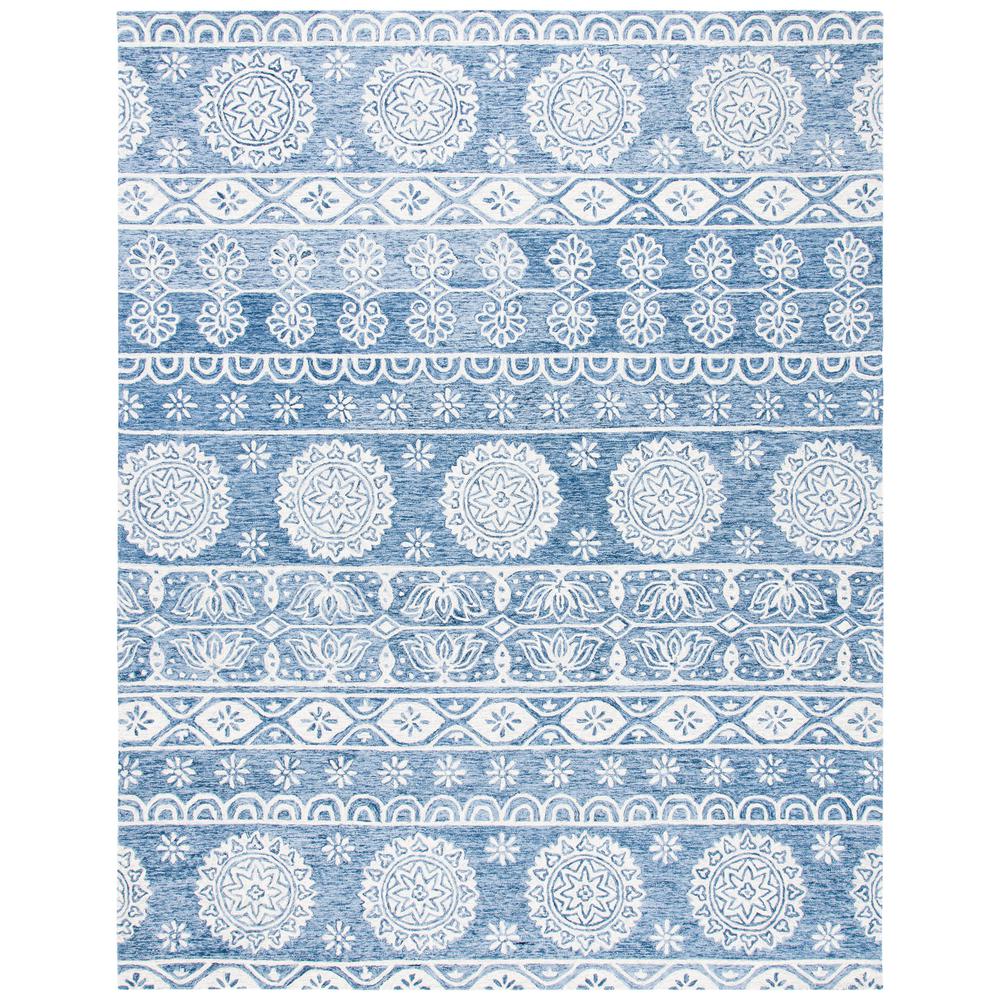 MICRO-LOOP, BLUE / IVORY, 8' X 10', Area Rug, MLP607M-8. Picture 1