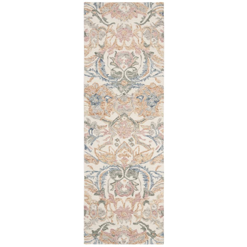 MICRO-LOOP, IVORY / BLUE, 2'-3" X 7', Area Rug, MLP901M-27. Picture 1