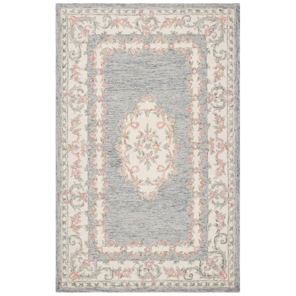 MICRO-LOOP, GREY / IVORY, 5' X 8', Area Rug, MLP903F-5. Picture 1