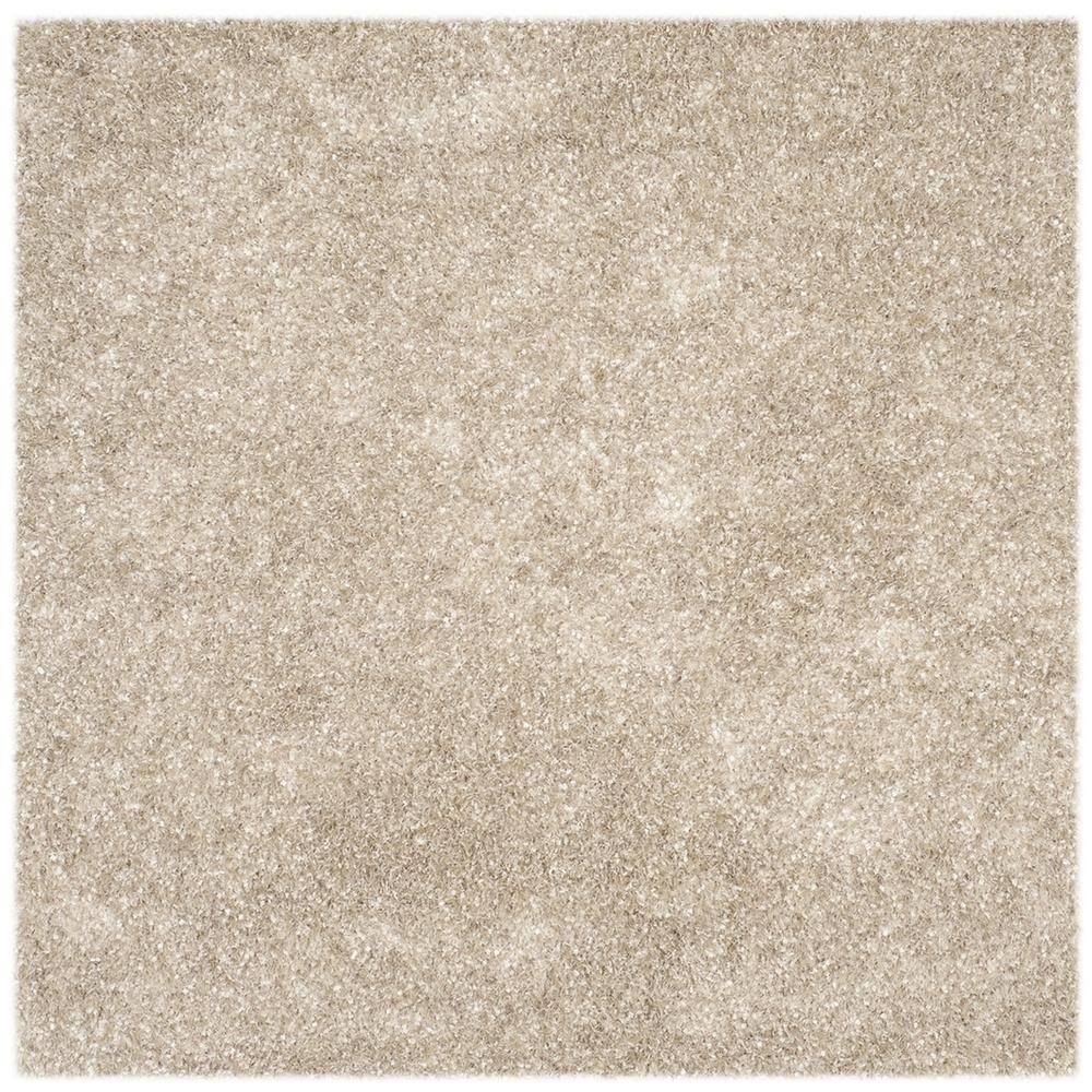 SG-MLS-Malibu Shag, NATURAL, 5' X 5' Square, Area Rug. Picture 1