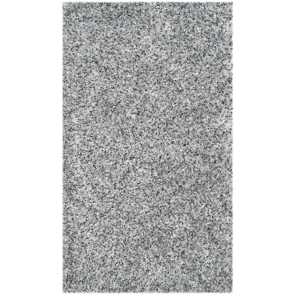 SG-MLS-Malibu Shag, SILVER, 3' X 5', Area Rug. Picture 1