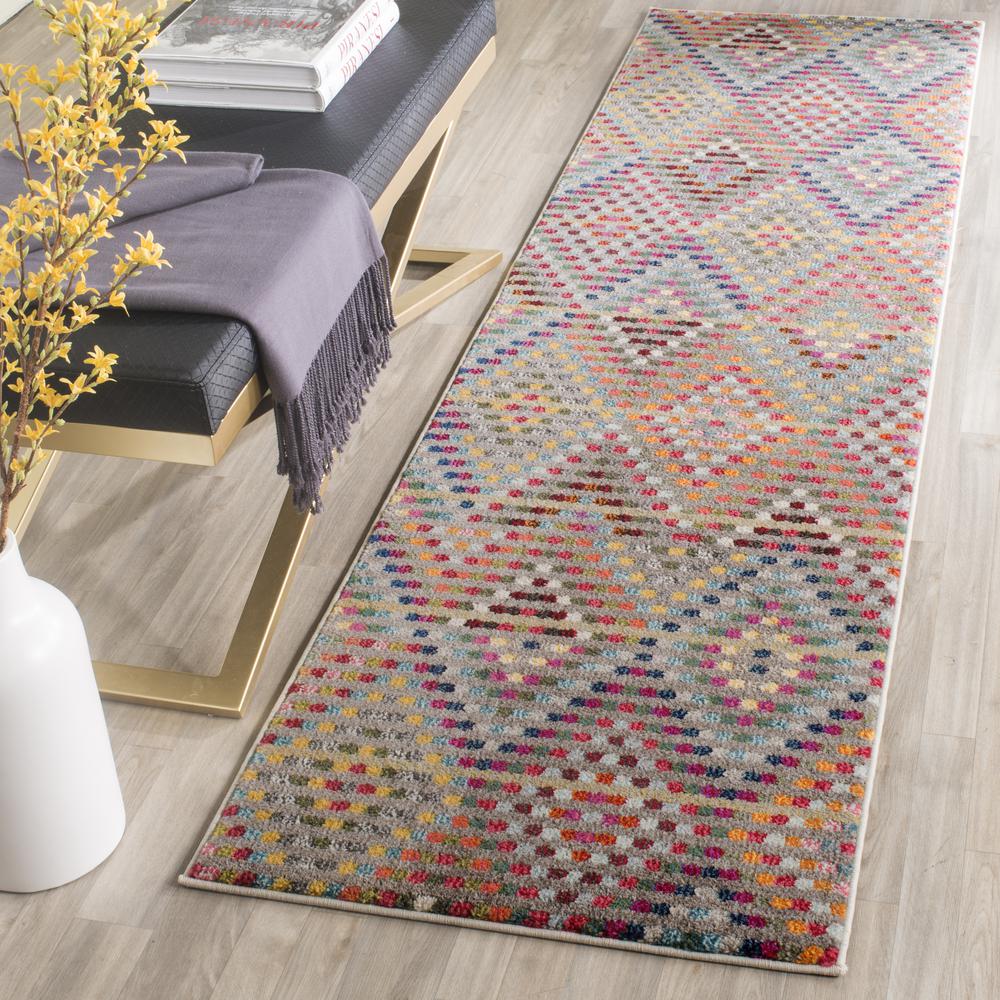 MONACO, MULTI / BEIGE, 2'-2" X 8', Area Rug. Picture 3
