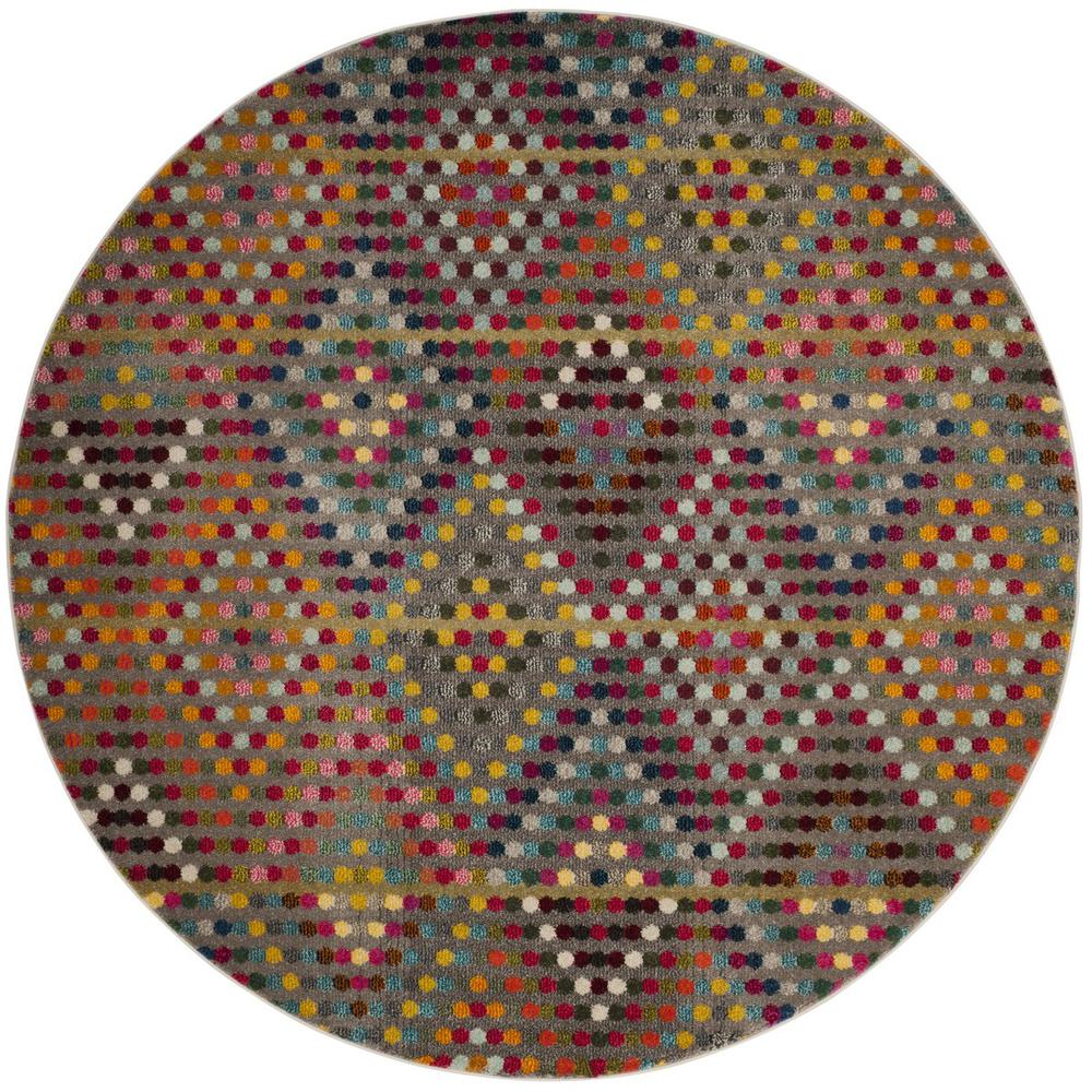 MONACO, MULTI / BEIGE, 6'-7" X 6'-7" Round, Area Rug. Picture 1