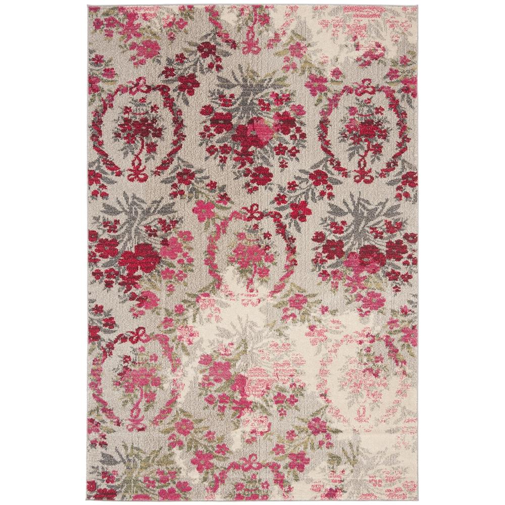 MONACO, IVORY / PINK, 4' X 5'-7", Area Rug, MNC205R-4. Picture 1