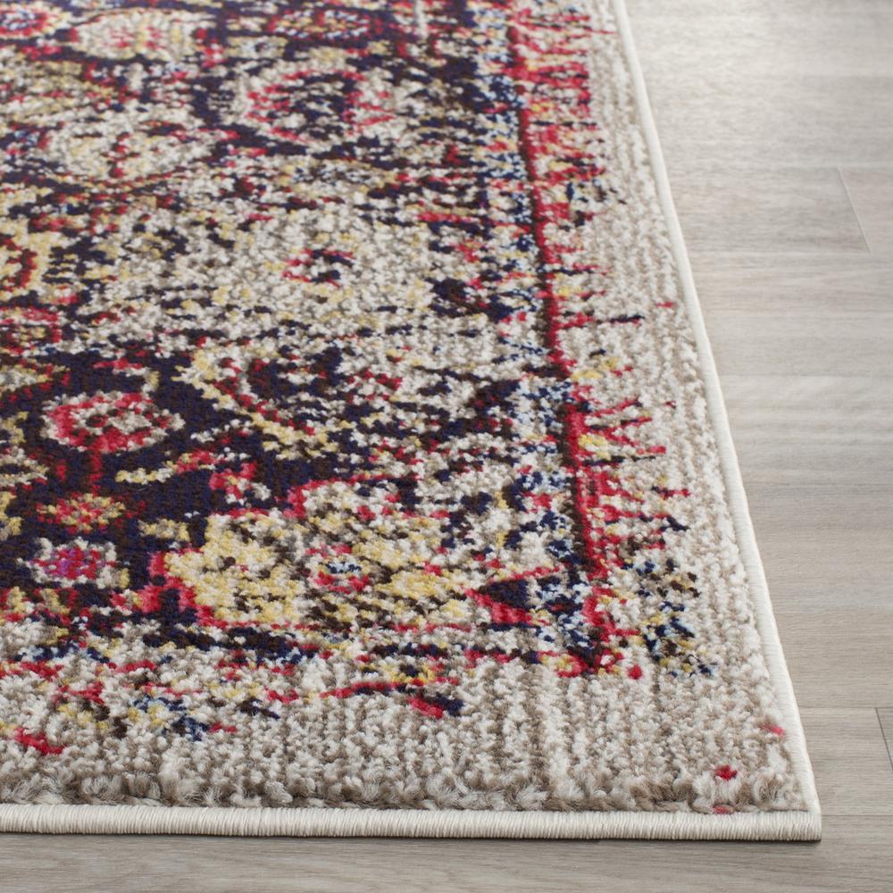 MONACO, GREY / MULTI, 2'-2" X 10', Area Rug, MNC206G-210. Picture 1