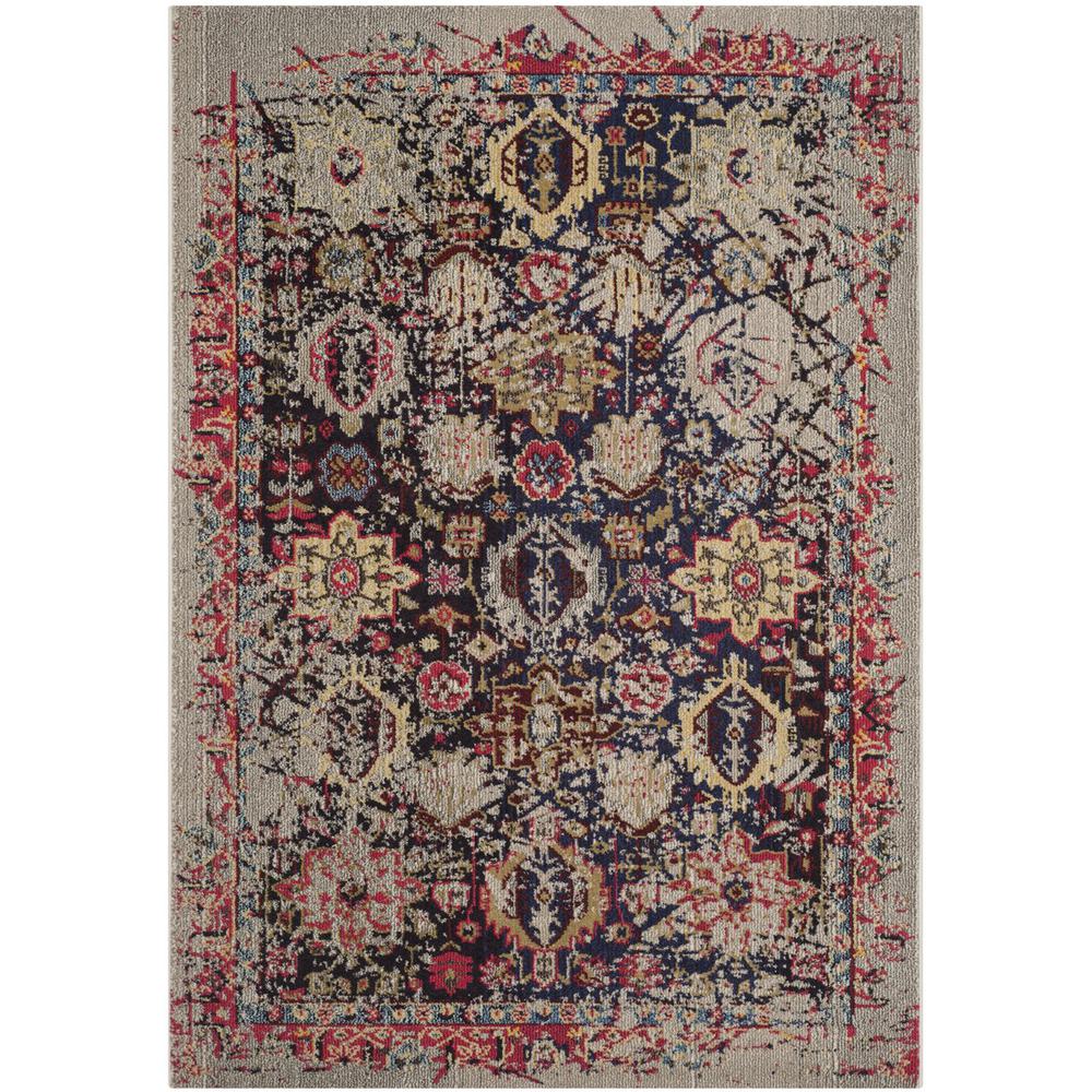 MONACO, GREY / MULTI, 5'-1" X 7'-7", Area Rug, MNC206G-5. Picture 1
