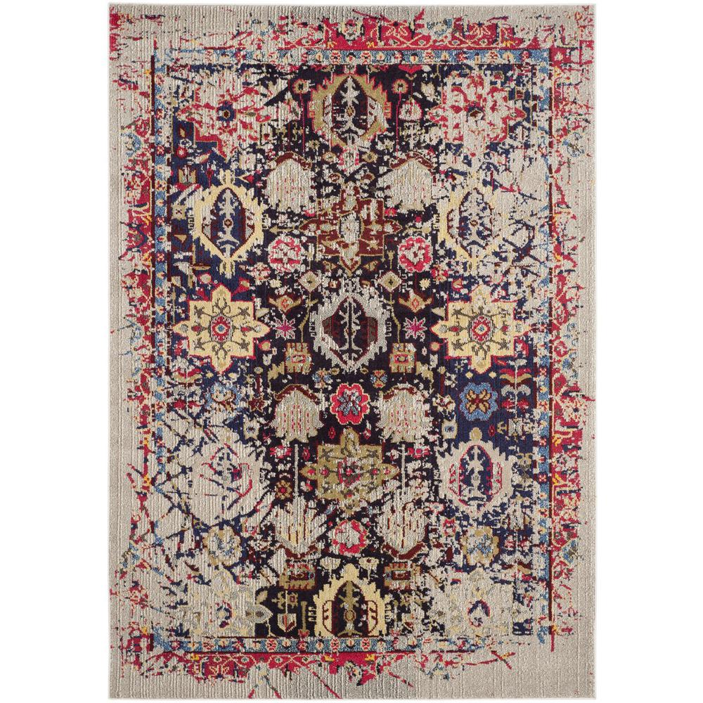 MONACO, GREY / MULTI, 6'-7" X 9'-2", Area Rug, MNC206G-6. Picture 1