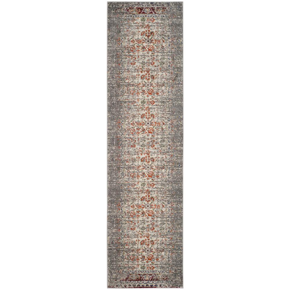 MONACO, GREY / IVORY, 2'-2" X 8', Area Rug, MNC208T-28. Picture 1