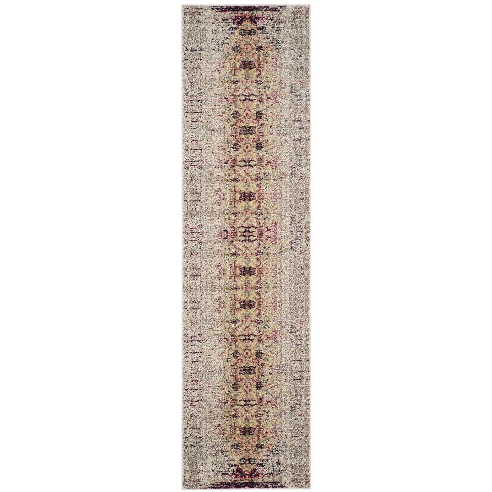 MONACO, IVORY / PINK, 2'-2" X 8', Area Rug, MNC209R-28. Picture 1